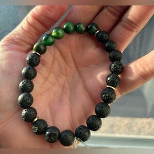 Men 🐅 Tiger eye glass beads